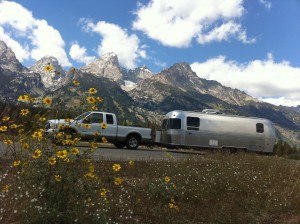 Flowers, mountains, Airstream. People often ask our favorite place to camp. HINT: it's not far from this spot.