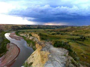 Snapped on a hike through Teddyland. Note the storm on the horizon...
