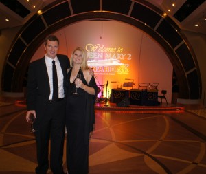 At the Black & White ball...