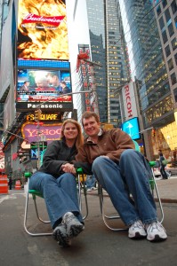 Camping in Times Square!
