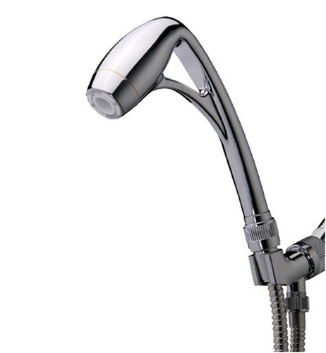 It looks like a Star Wars droid, but the Oxygenics showerhead is ideal for an RV for two reasons: it boosts water pressure and uses less water.