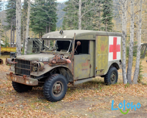Our Yukon campground was populated by several vintage U.S. military vehicles that had been used in the construction of the Alaska Highway.